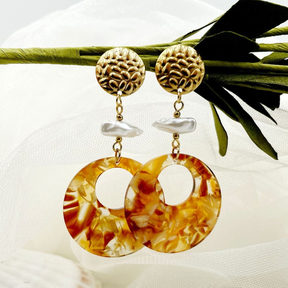 Geometric Drop Earrings